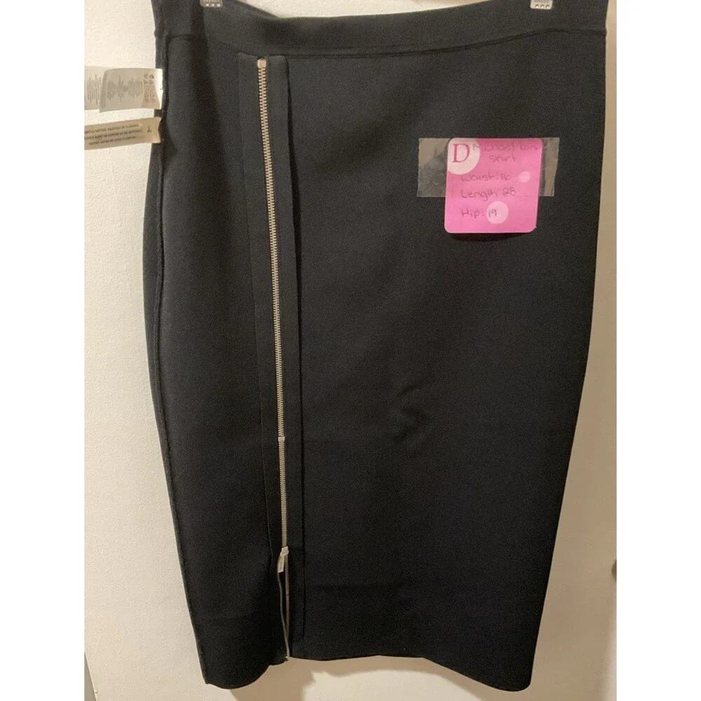 Michael Kors Black Skirt Side Zipper Slit Casual/Formal Wear